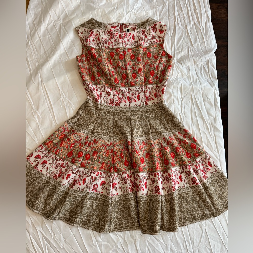 Julian Taylor Flare midi dress size 10